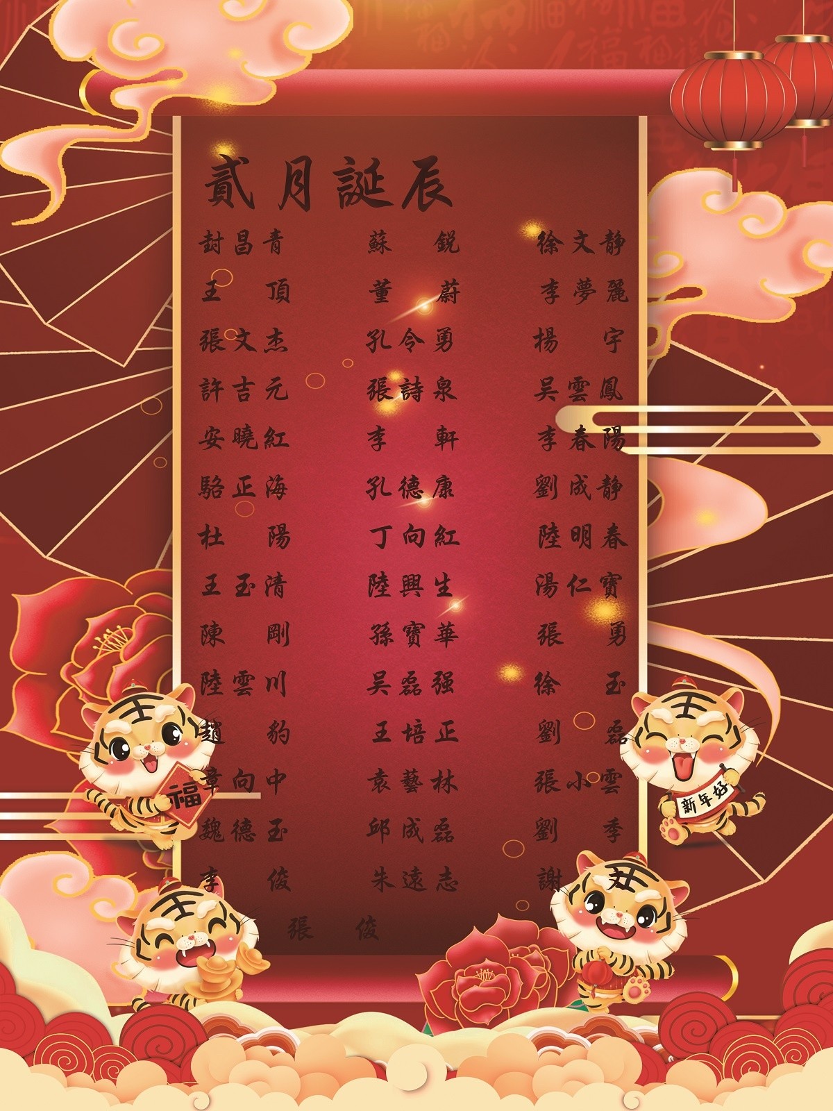 【生日祝?！抗ё?2月生日的員工生日快樂！